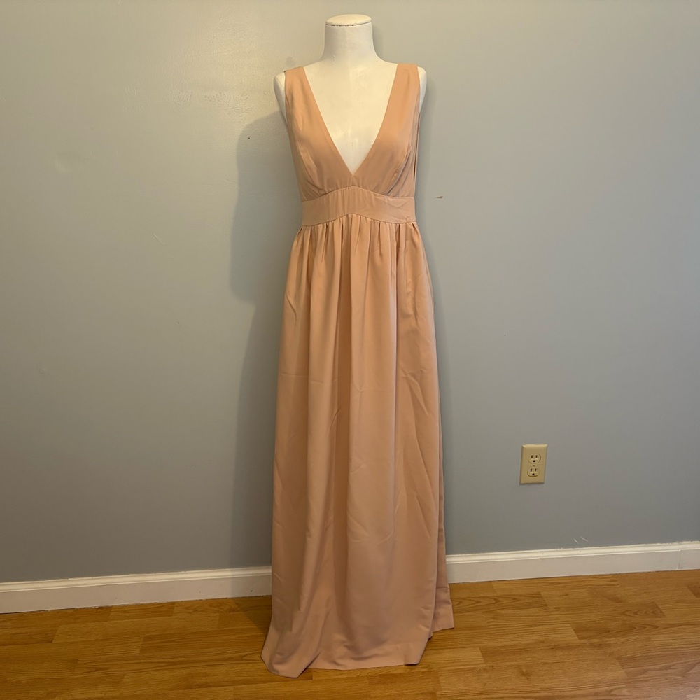Jill by Jill Stuart BHLDN Blush Pink Dress Bridesmaid Daphne Gown Wedding Size 2